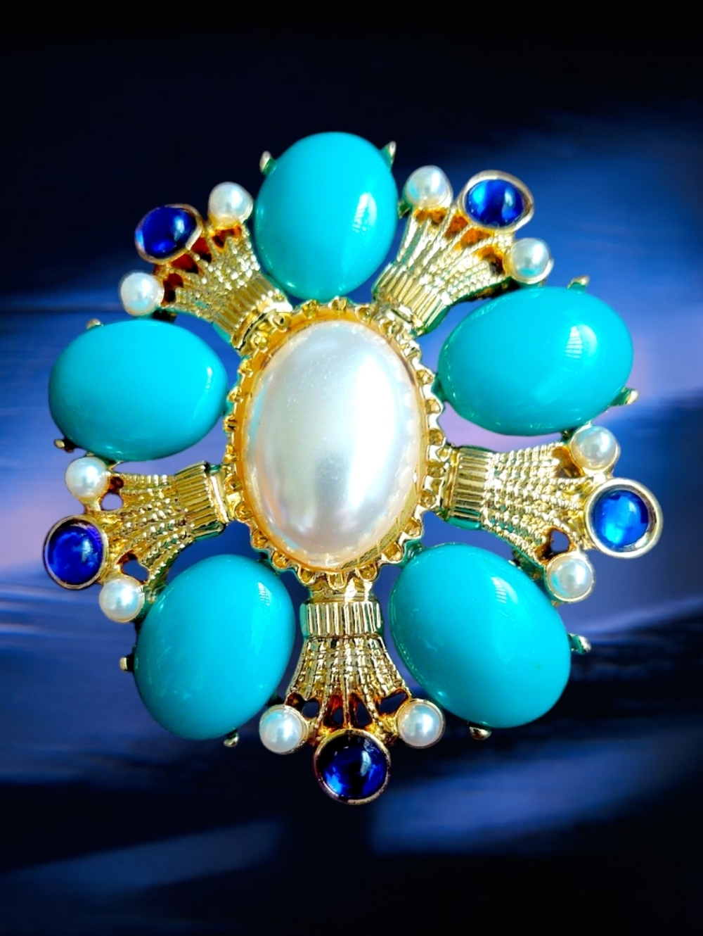 Baroque Style Statement Brooch